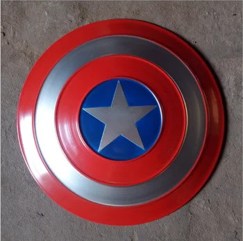 

47cm High Quality Movie The Avengers Captain America Shield 1:1 Rogers Bar Decorate Metal Shield Cosplay Halloween Prop/Gift