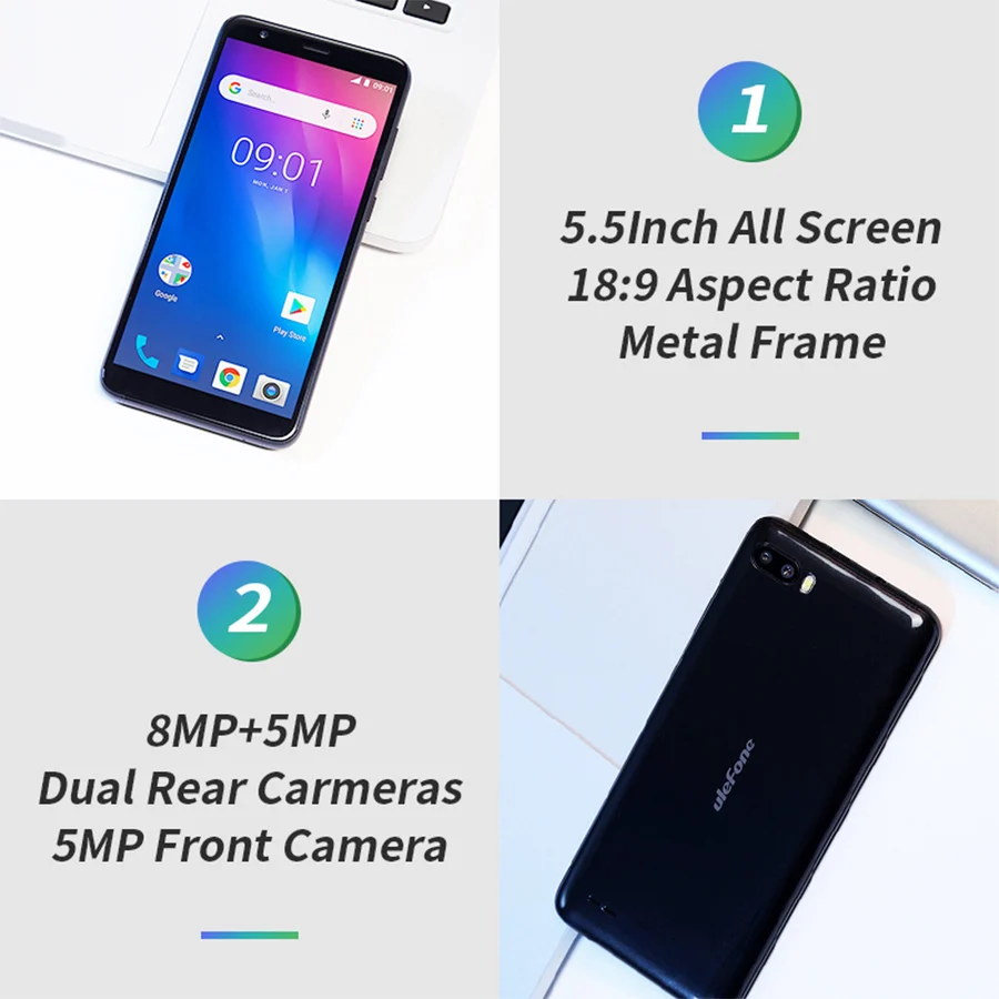 Ulefone S1 Pro Android 8 1 смартфон с 5 дюймовым дисплеем четырёхъядерным процессором MT6739