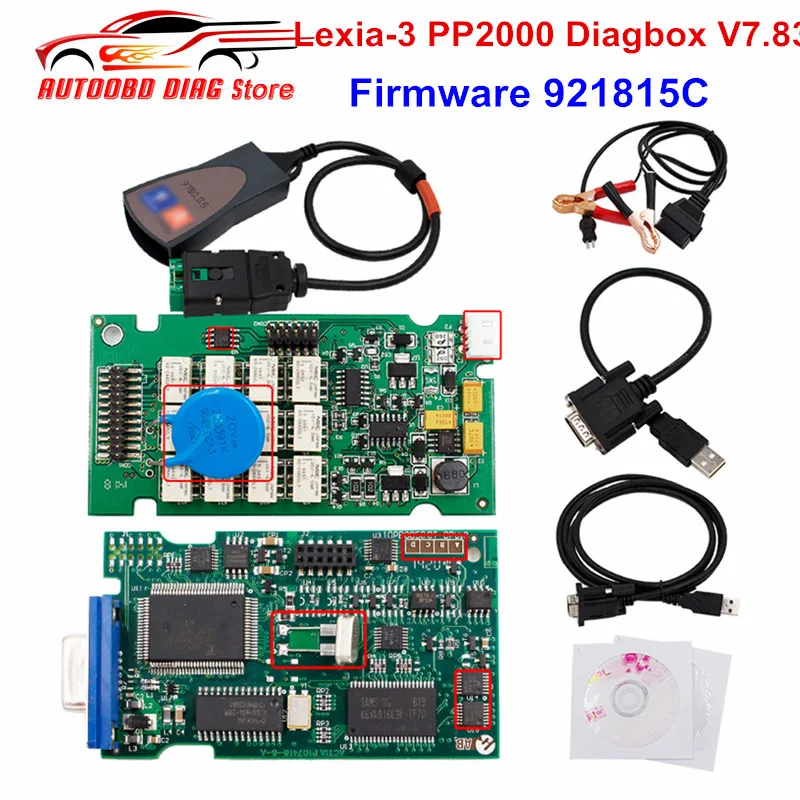 

Best Price Lexia-3 PP2000 Lexia3 PP2000 V25 Firmware 921815C Diagbox V7.83 OBD2 Diagnostic Tool Lexia 3 V48 PSA XS Evolution