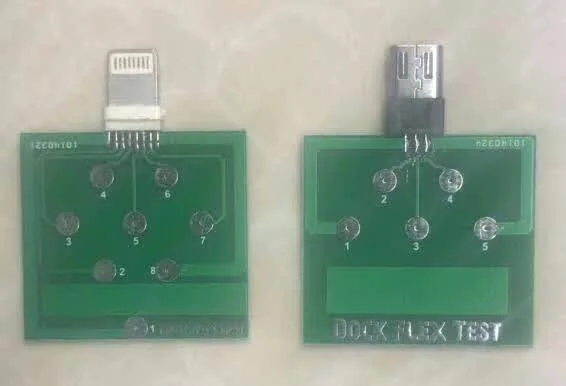 2 шт./лот Charging Dock Flex легко Тесты Совета инструмент 1 шт. для iPhone 8 7 6 S плюс Android Micro USB