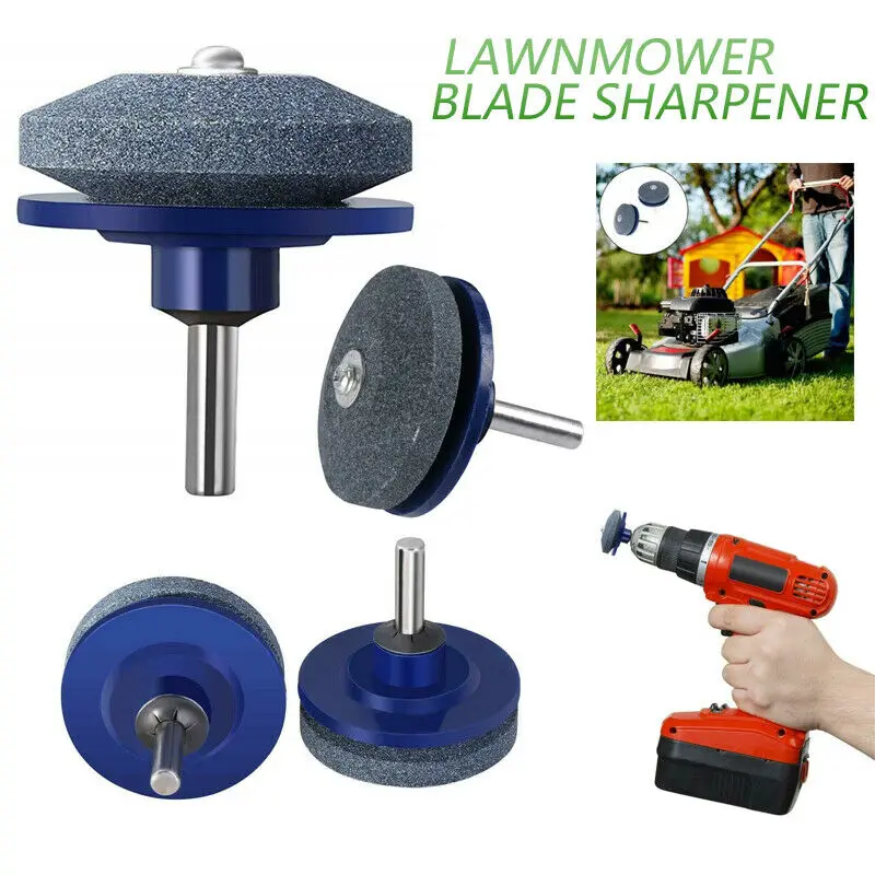 1pcs Lawn Mower Sharpener Lawnmower Sharpener For Power Hand Drill 1Pcs