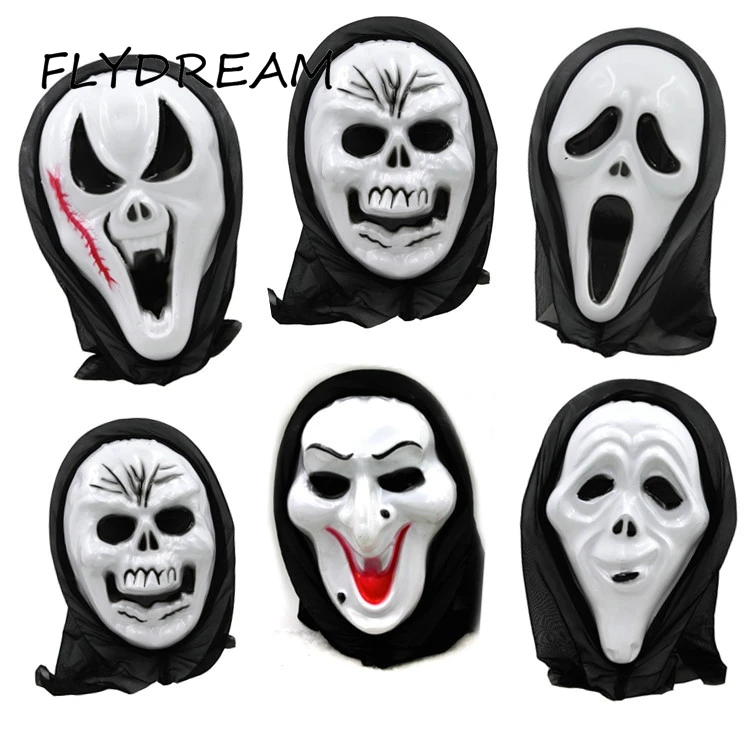 

FLYDREAM 1pc Scream Skull Ghost Mask Fake Face Multi-shape Scary Halloween Cosplay Party Mask Masquerade Supplies Hot Sale