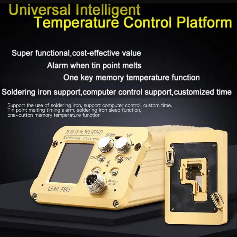 

110V 220V Intelligent Layered Heating Soldering Station for iPhone X XS MAX Logic Board temperature control Rework Platform