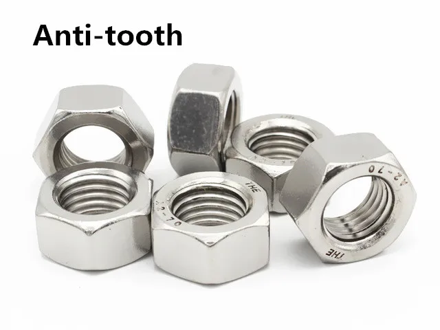 

M4/M5/M6-M20 DIN934 Anti Hex Nut Hexagon Anti-tooth Left-handed Hexagonal Nuts