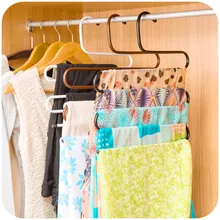 M/L Metal Pants Hangers Clothing/Wardrobe Storage Space Saver Pant/Scarf/Waistband Storage Bathroom Towel Rack Free Shipping