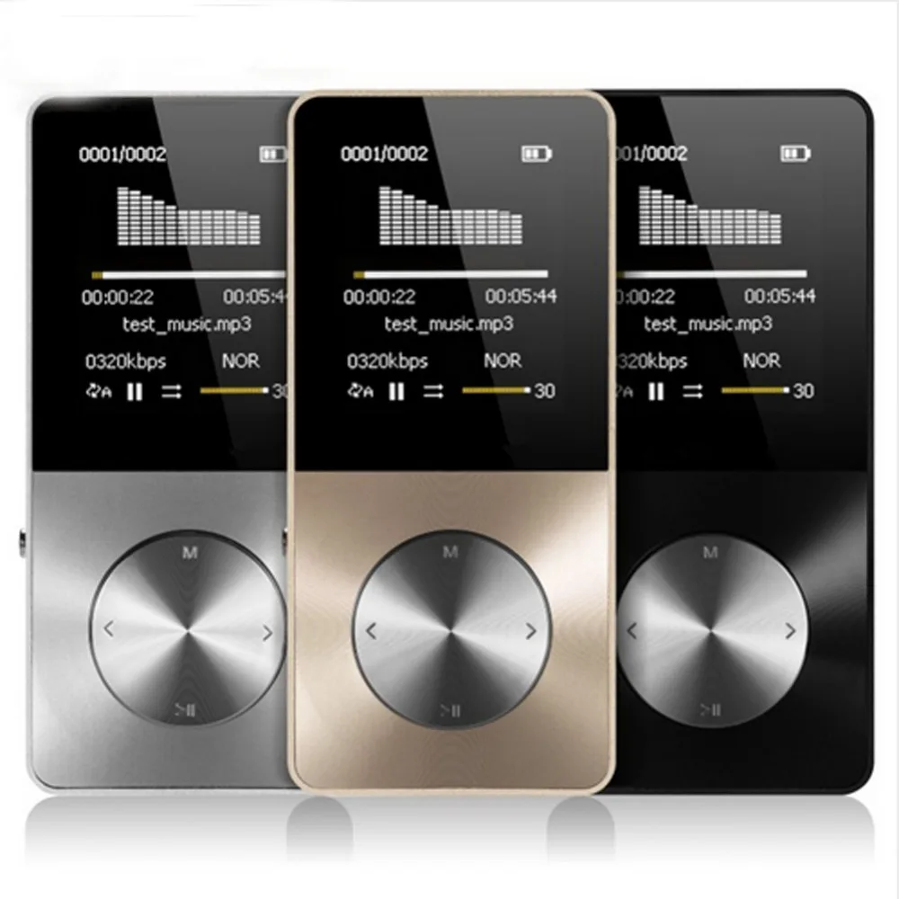 

HiFi Metal MP4 Player Built-in Speaker 8GB 1.8 Inch Screen Support 32GB SD Card with USB cable and Earphone #271692