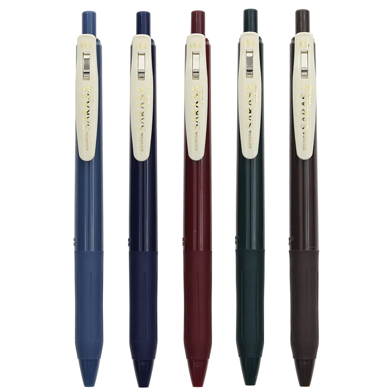 

Zebra JJ15 Retro SARASA Dark Color Pressing Pen Vintage gel Pen 5pcs/lot