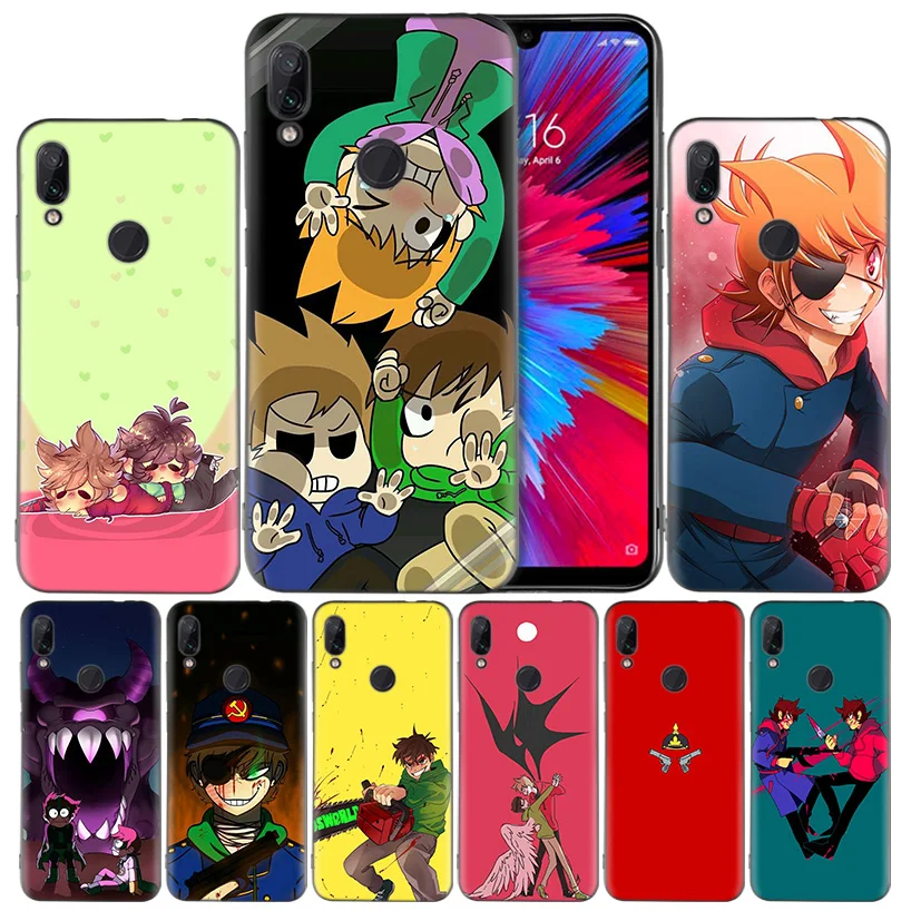 

Cartoon Eddsworld Black Silicone Case Cover for Xiaomi Mi 9 8 Play A1 A2 Redmi Note 7 6 6A 5 Plus S2 GO Lite Pro Pocophone F1
