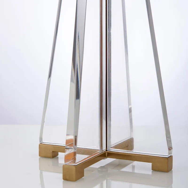 High End Post-modern American Country K9 Crystal Fabric Led E27 Table Lamp For Living Room Bedroom Study H 76cm Ac 80-265v 1389