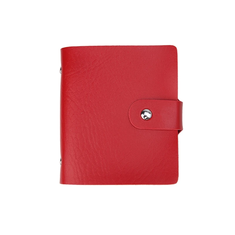 

THINKTHENDO Card Wallets Women Men Faux leather Pocket Business Name ID Credit Card Wallet Holder Organizer 60 Cards