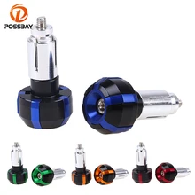 POSSBAY 7/8 ''руль мотоцикла акустическая система торцевой крышки вилка слайдера CNC алюминий для 22 мм рукоятки мотоцикла