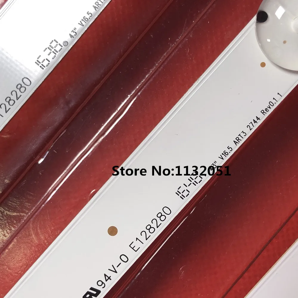Светодиодная лента для подсветки LG 43 &quotV16.5 ART3 2744 2743 43lh5700 43UH603V 6916L-2744A 6916L-2743A LC430DGE FJ