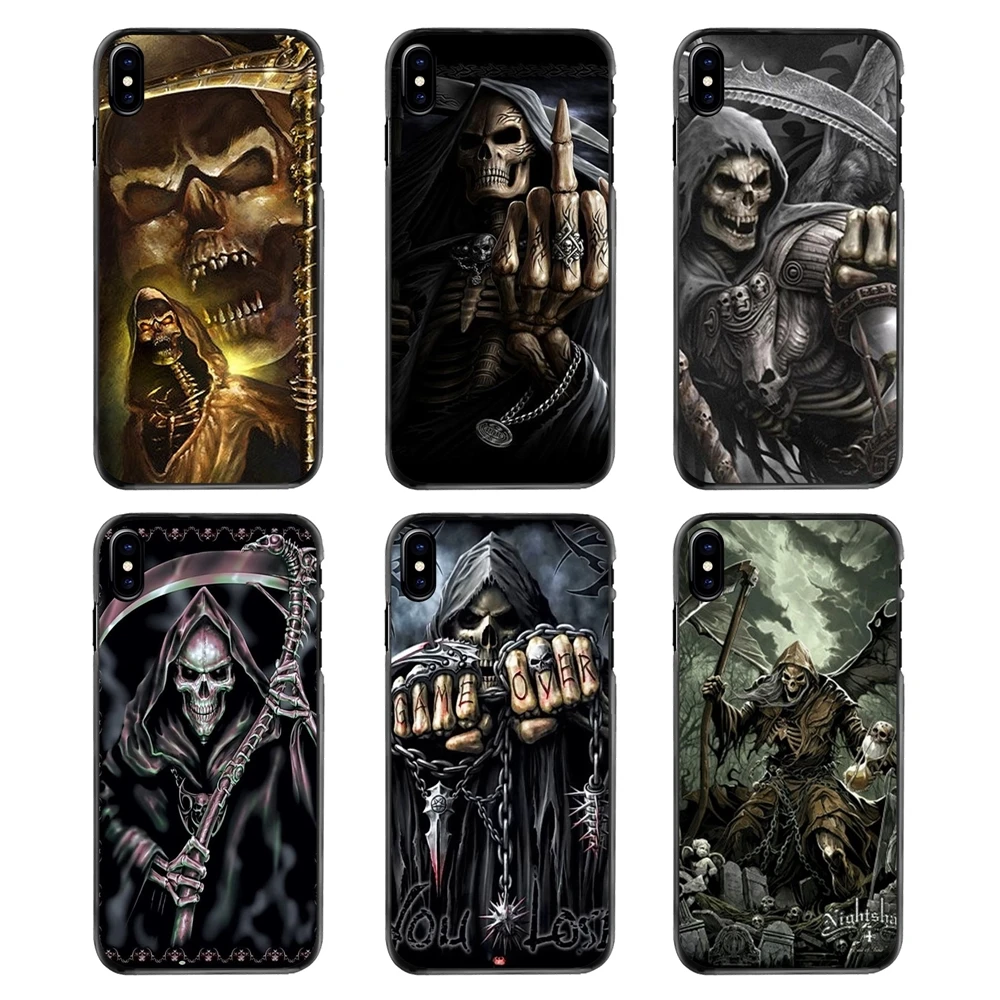 Grim Reaper Череп Скелет для Huawei P7 P8 P9 P10 Lite Plus 2017 2016 Honor 5C 6 4X 5X Mate 8 7 9 аксессуары чехол