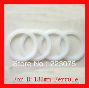 Санитарный зажим прокладки Tri-Clamp силиконовые прокладки для D: 133 мм ferrule Белый 100 шт./партия