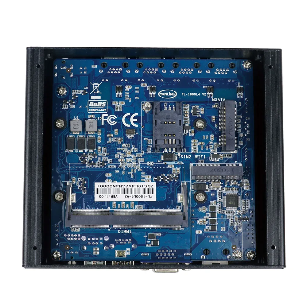 Minisys 4 Ethernet RJ-45 Lan порты мини ПК Intel Celeron J1900 четырехъядерный 2,0 ГГц pfsense брандмауэр маршрутизатор Поддержка 2,5 ''HDD/SSD