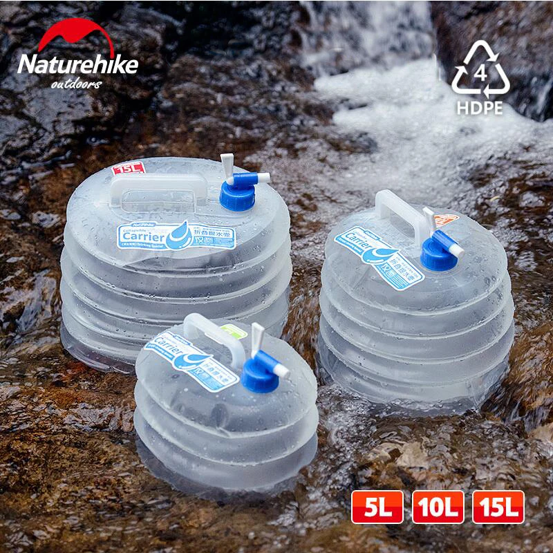 Naturehike складной, сворачивающийся BPA-free контейнер для воды столовая банка для кемпинга выживания Пешие прогулки Рыбалка Охота пикника