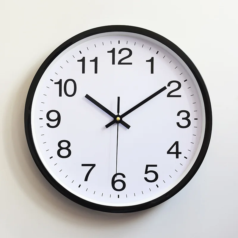 Najtaniej Klasyczna prosta klasyczna ściana zegary 2019 New Arrival nowoczesne okrągłe plastikowe zegar kwarcowy Horloge Retro zegarki Relogio de parede
