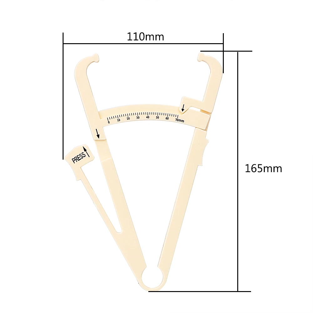 NICEYARD 0-70 мм пластиковый персональный измерительный инструмент штангенциркуль инструмент для анализа фитнес-аксессуары измерение жира тела тестер