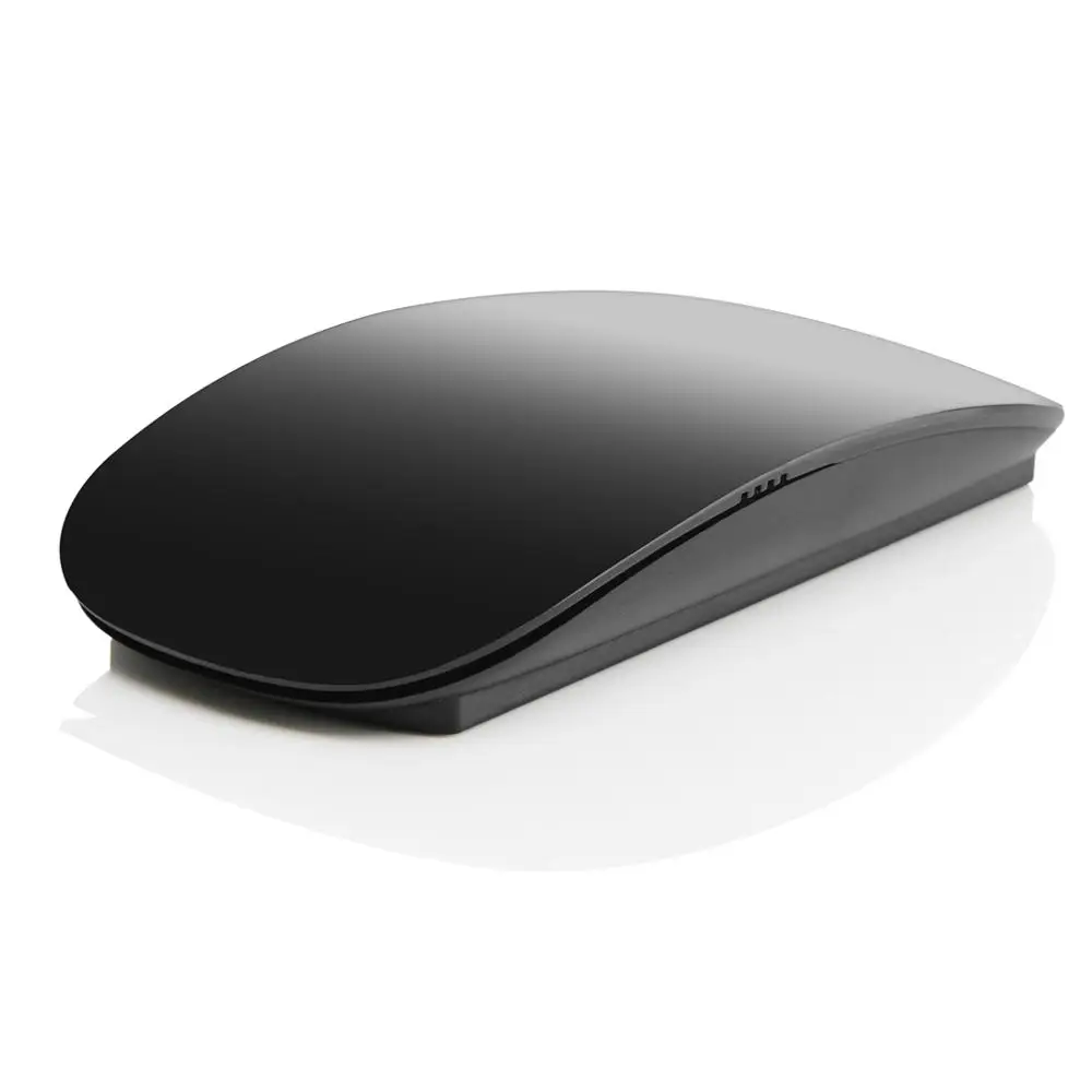 Мультисенсорная Волшебная мышь 2,4 ГГц мыши для Windows Mac OS белый/черный для ноутбука/игры/рабочего стола Новинка - Цвет: Black