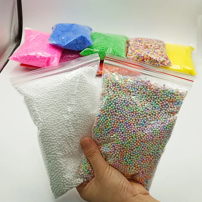 

20g/pack Polystyrene Styrofoam Balls Bottle DIY Multicolor Snow Mud Particles Accessories Tiny Foam Beads Slime Balls Supplies