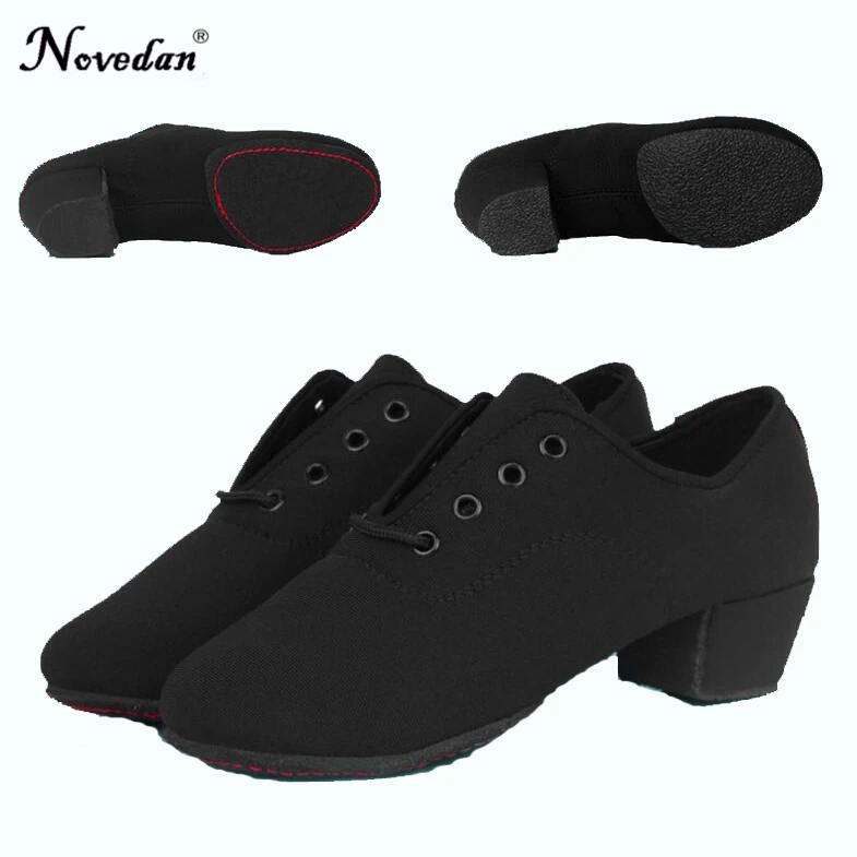 Men Children Boy Modern Ballroom Tango Latin Dancing Shoes Low Heel