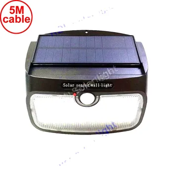 

split mounting 48 LED 900lm Solar Light PIR +motion+radar led Edison2011 COB Sol street light for g 5M cable wall ou