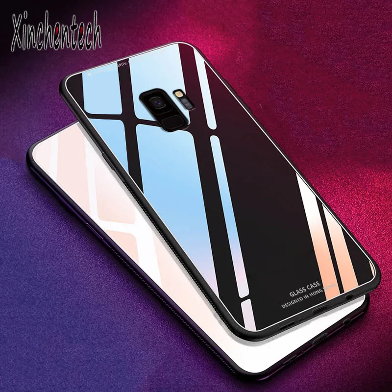 Роскошный стеклянный чехол для Samsung Galaxy S10 S9 S8 Plus S10E J4 J6 J8 A7 A8 A9 2018 A10 A20 A30 A31 A40 A41 A50