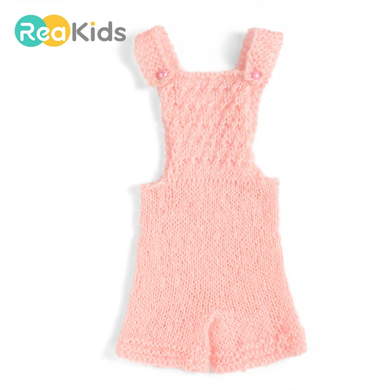 

REAKIDS Baby Photography Props Children Jumpsuit Baby Girls Boys Photo Props Accessories Knitted Cute Photography Props Shorts