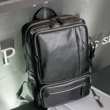 Мужской рюкзак многофункциональный дорожный рюкзак с ручкой бизнес кожаный модный рюкзак для ноутбука сумки на плечо