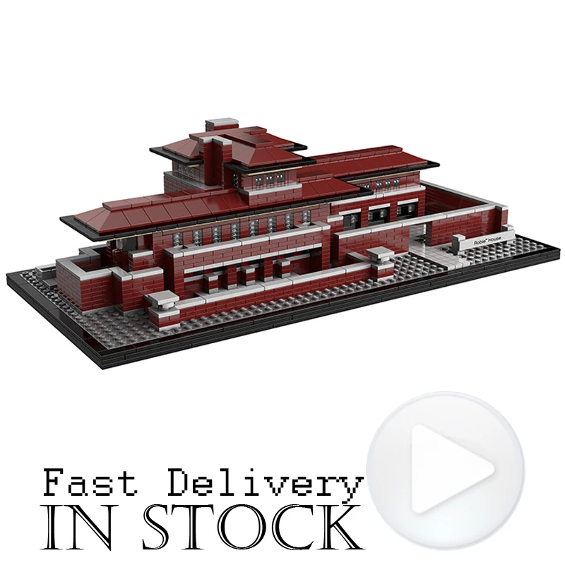 

LEPIN 17007 Robie House Street View Creator Building Blocks Bricks Toys Educational For Children Compatible with legoINGly 21010