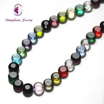 

Wholesale Mixed Colors 10mm 100pcs Button Austria faceted Crystal Glass Beads Loose Spacer Round Beads for Jewelry Making