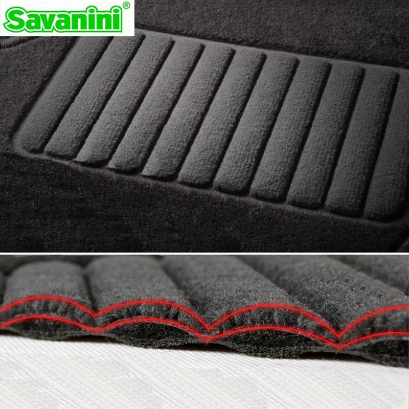 Savanini Премиум ткань нейлон моющиеся автомобильные коврики ковер для peugeot 307 2002