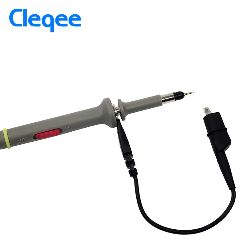 Cleqee 2 шт. P6060-60MHz& P6040-40Mhz щупы осциллографа зажимы для Tektronix осциллограф hp X1/X10 DC-60MHz DC-40MHz