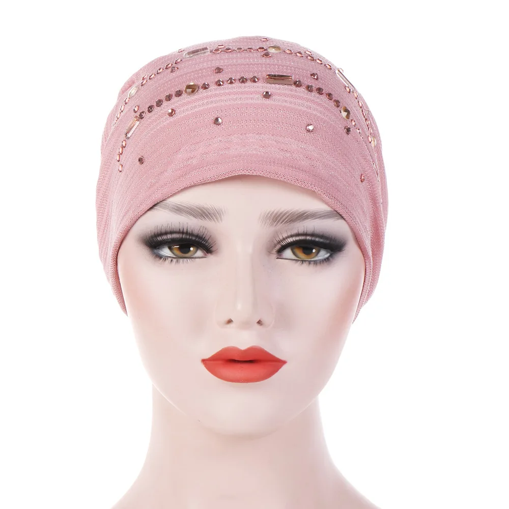 Мусульманские женщины кружева точка дрель тюрбан из хлопка шляпа Банданы Рак шапочка при химиотерапии шапки головные уборы головной убор аксессуары для волос