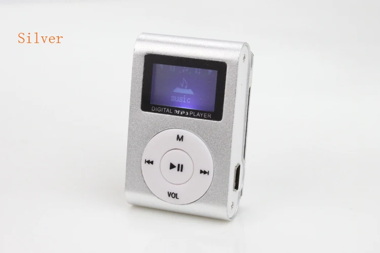 DAONO автомобильный мини USB Клип ЖК-экран MP3 музыкальный плеер Поддержка MP3-плеер USB спортивный металлический музыкальный плеер