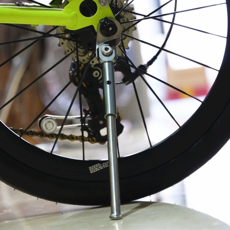 Flash Deal MUQZI Mountain Highway Fold Bicycle Titanium Alloy Tripod Side Branch Foot Support 7