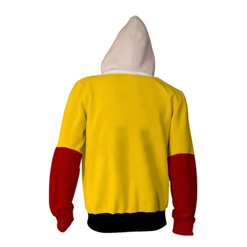 Cosroad Anime One Punch Man Saitama Cosplay Hoodie Costume Men Women Sweatshirts Casual Hoodie Spring Jacket Coat Top  (4)