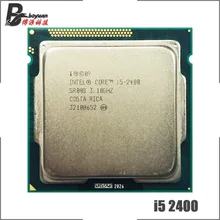 Intel processador quad-core, processador para cpu intel core i5-2400 i5 2400 3.1 ghz quad-core 6m 95w lga 1155
