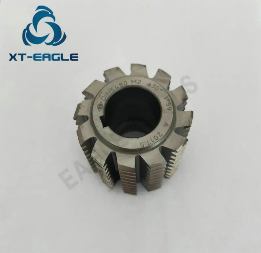

DIN5480 Standard HSS M3 Involute Spline Gear Hob Cutter PA30 degree 70*67*27hole