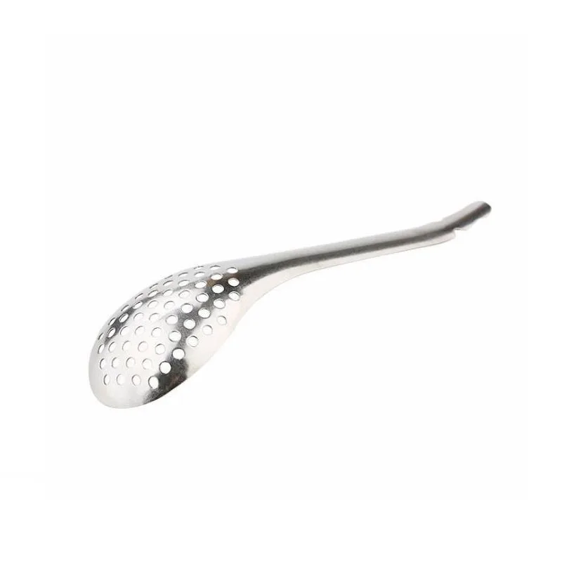 100pcs Stainless Steel Caviar Strainer Spoon Molecular Mixologist