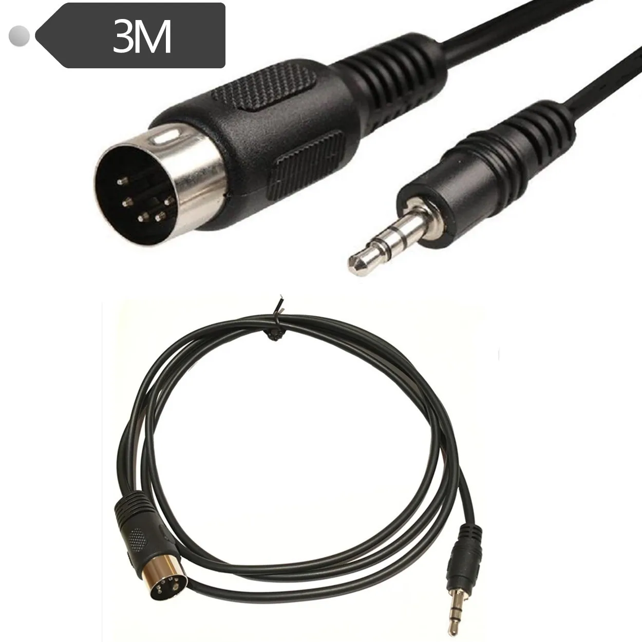 5 Pin Din Plug To 3.5mm Stereo Jack Plug Audio Cable 3m5 pin din plugsdin pinplug din AliExpress