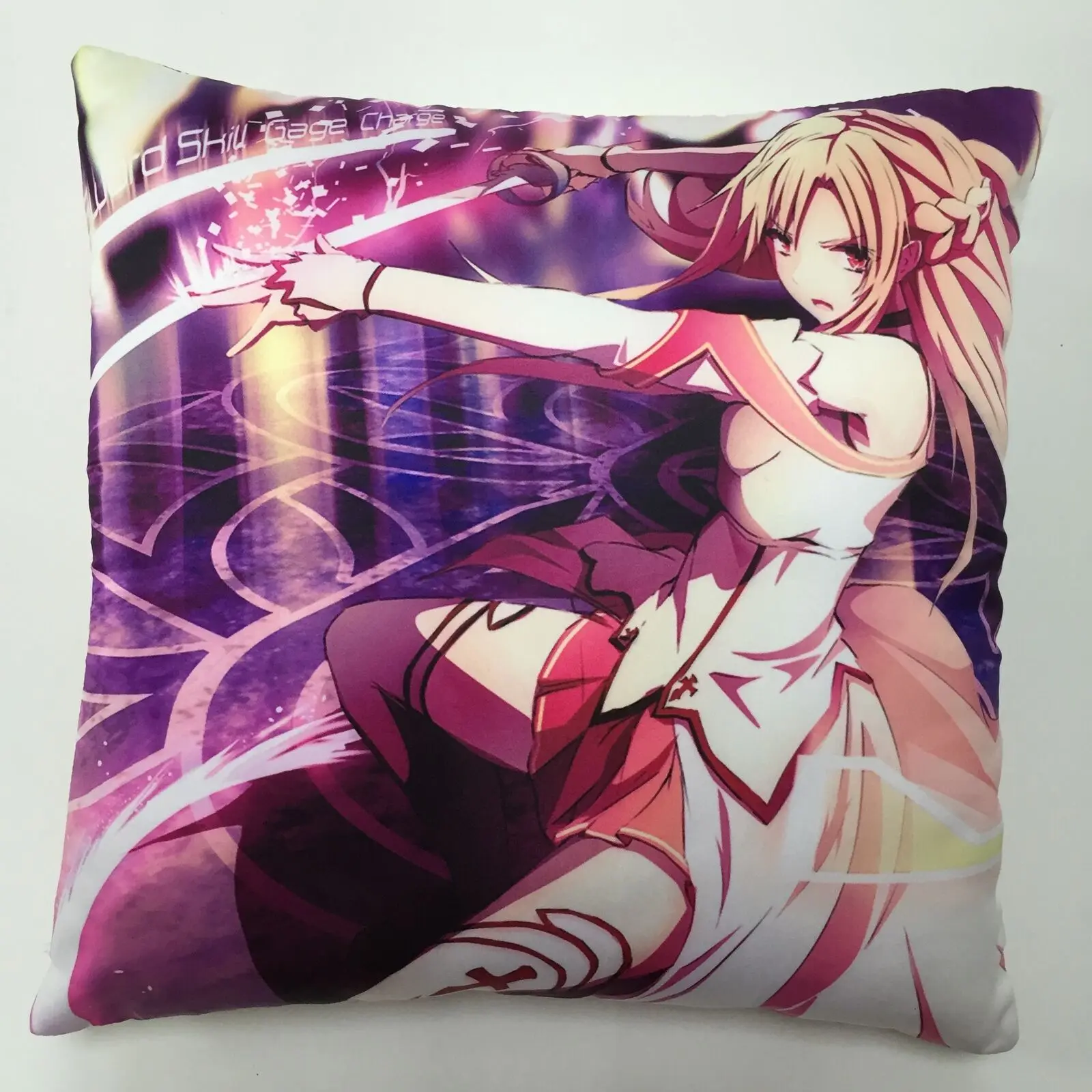 Anime Manga Sword Art Online Yuuki Asuna Two Sided Pillow Case