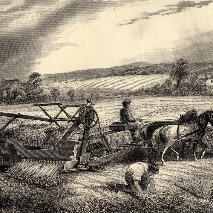 Mccormick's Reaping Machine Poster Print (18 x 12)