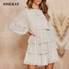 New Arrival Dotted Ruffle Chiffon Skater Dress Puff Sleeve Tunic Summer Short Dress Ladies Sundresses Open Back Dress For Women New Arrival Dotted Ruffle Chiffon Skater Dress Puff Sleeve Tunic Summer Short Dress Ladies Sundresses Open Back Dress For Women