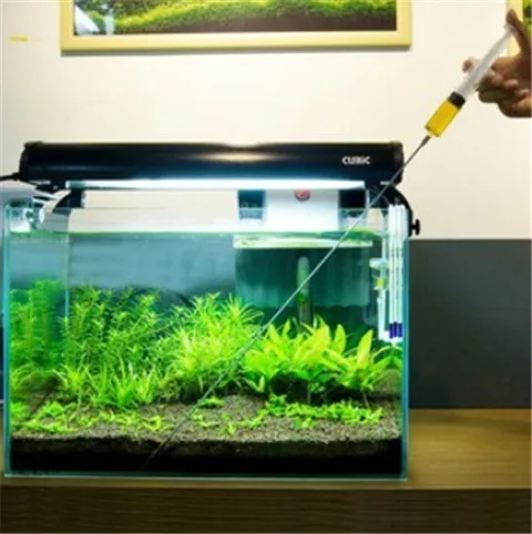 Кормушка кораллового цвета для инжекции воды живое растение Длина аквариума 50 см