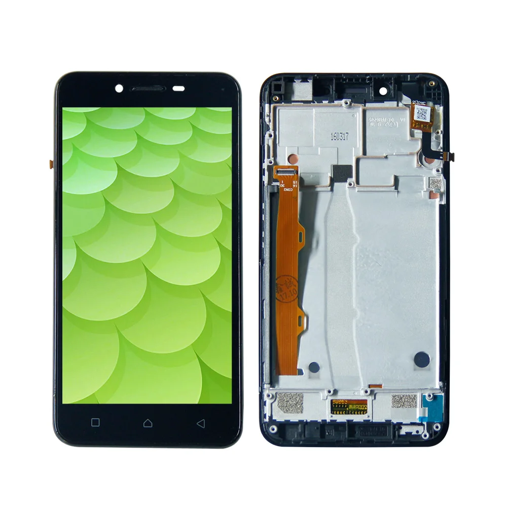 

For Lenovo vibe k5 A6020A40 Touch Screen Digitizer LCD Display Assembly Black Color With Frame Free Shipping