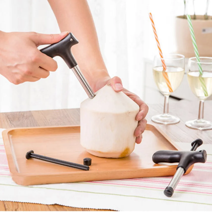 

20pcs Open Coconut Kitchen Utility Gadgets Coconut Cutter Hole Artifact Opener Opener Basic Information 2019 Good Quality