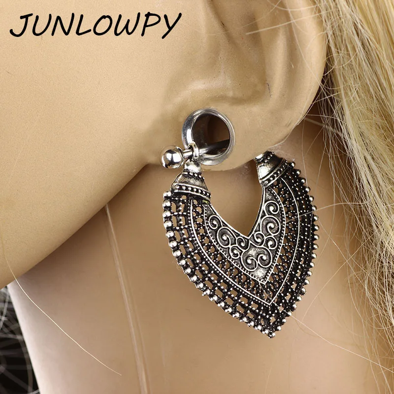 Buy JUNLOWPY Dangle Ear Gauges Flesh Tunnel Plugs
