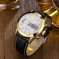 OUYAWEI สีขาวนาฬิกาผู้ชาย Automatic Self Wind นาฬิกาแบรนด์หนังหรูหรานาฬิกา Montre Homme