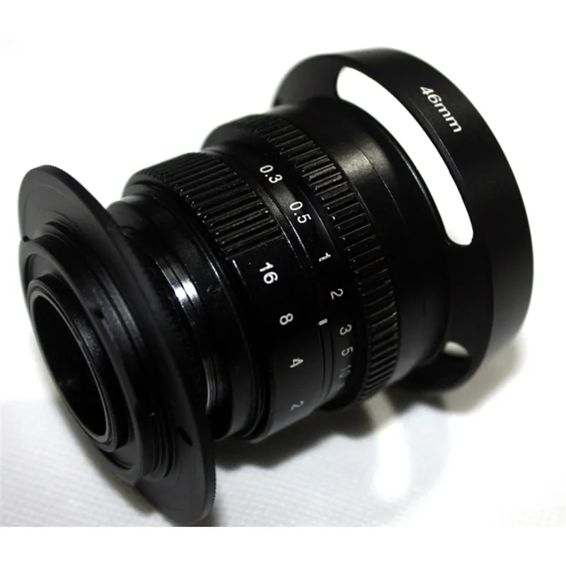 Mirroless 35 мм f/1.6 33 мм F1.6 для AP-C Камера для Fuji FX X-E2+ C-FX адаптера Камера бленда+ Macro Ring* 2+ FX Задняя крышка объектива